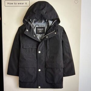 J. Crew Crewcuts Kids Perfect Raincoat in Navy, 8-9 (Medium)